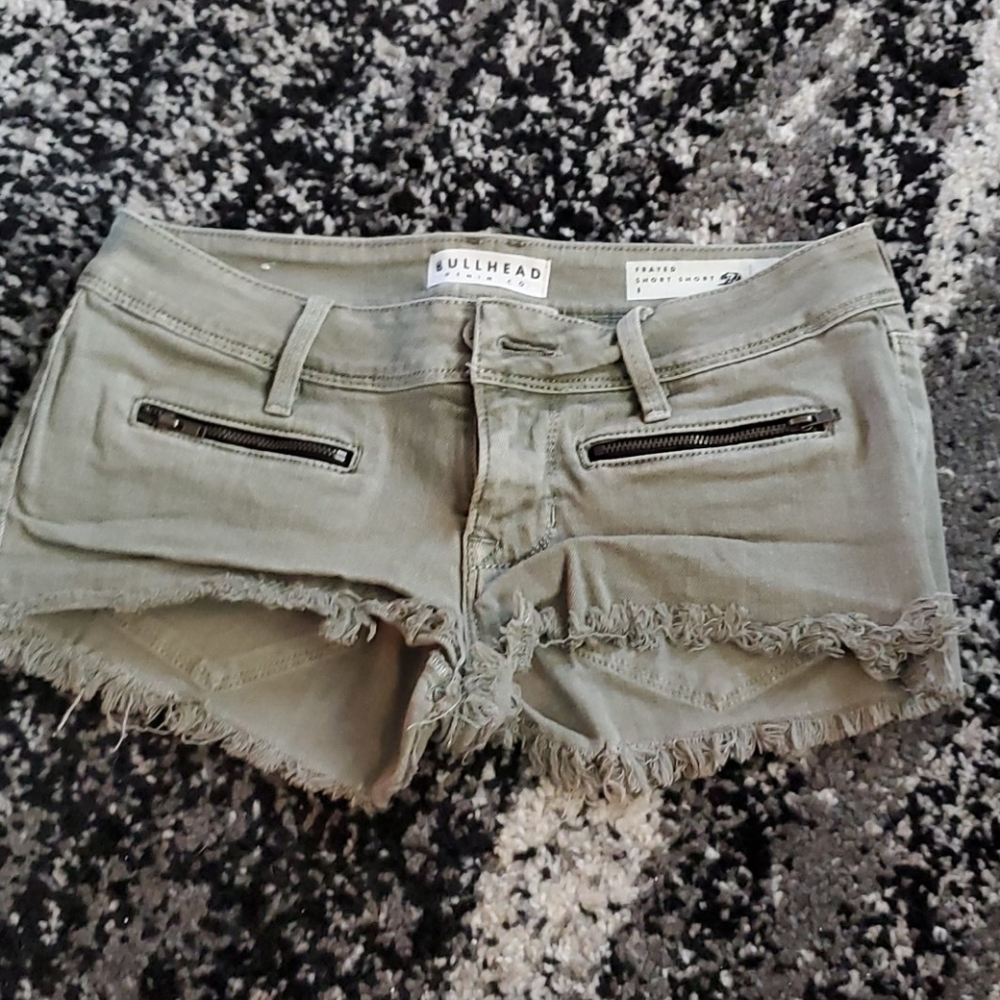 Dark Green Bullhead Shorts